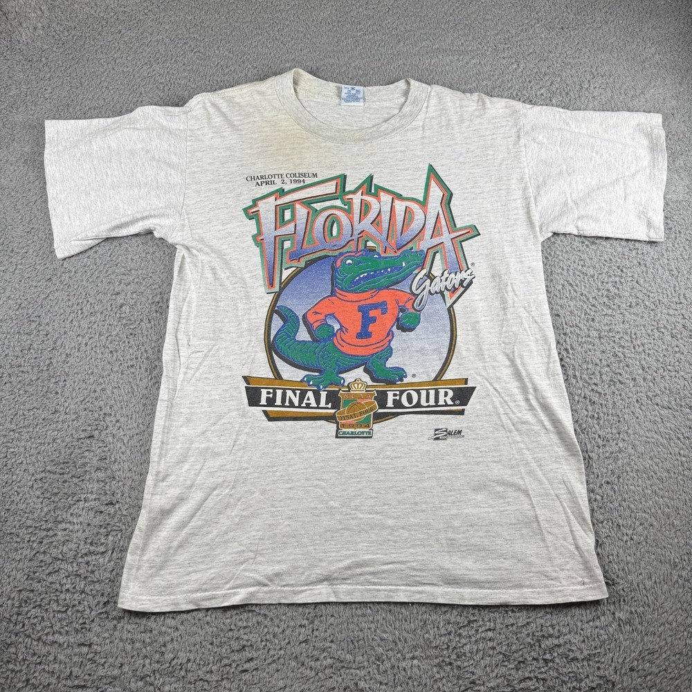 Vintage Salem Florida Gators 1994 Final Four Shirt Medium Single Stitch 90s NCAA